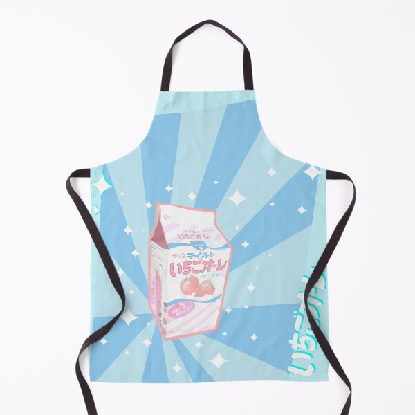 Item preview, Cute Japanese aesthetics blue strawberry milk, 90's retro style Harajuku, Japanese Aesthetics Kawaii Strawberry Milk Shake anime sparkles designed and sold by Novel-ty.