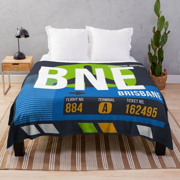 Item preview, Brisbane, Australia (BNE) Airport Code Baggage Tag designed and sold by SLAG-Creative.