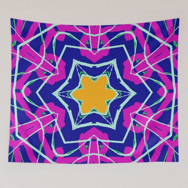 Item preview, Pretty Pattern of Orange, Blues, and Purple designed and sold by Geoff Treagus.