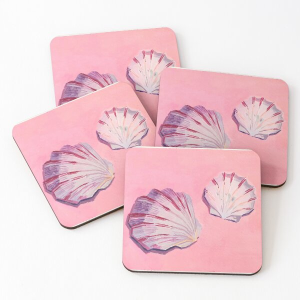 Item preview, Shells on pink backdrop designed and sold by madameminck.