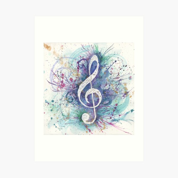 Treble Clef Wall Art Redbubble