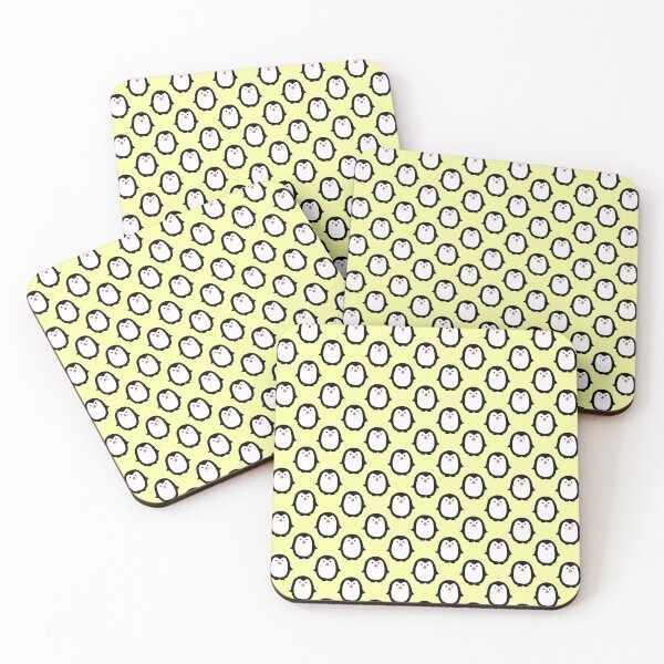 Item preview, Penguin Pattern - Cute Cartoon - Pale Light Yellow designed and sold by Sajuade.