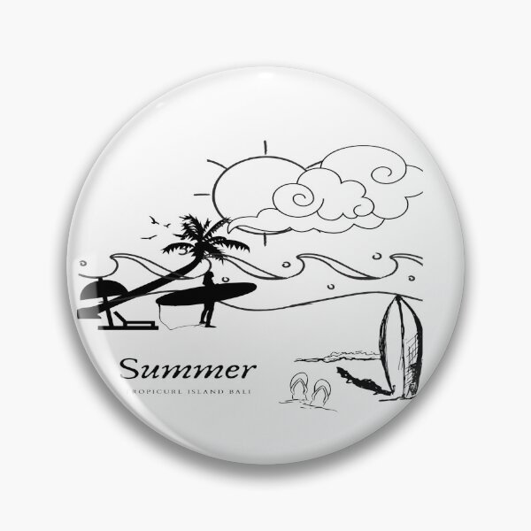 Item preview, Summer beach with surfboard designed and sold by Suwanditabagus.