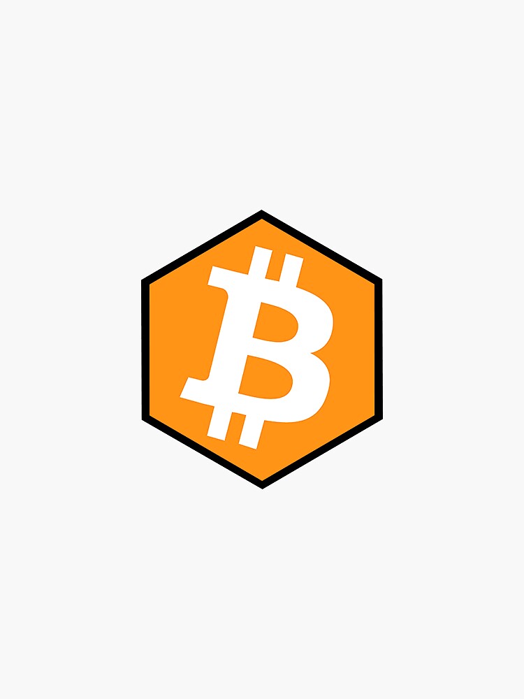 "Bitcoin Hexagon" Sticker for Sale by JFKsStickers | Redbubble