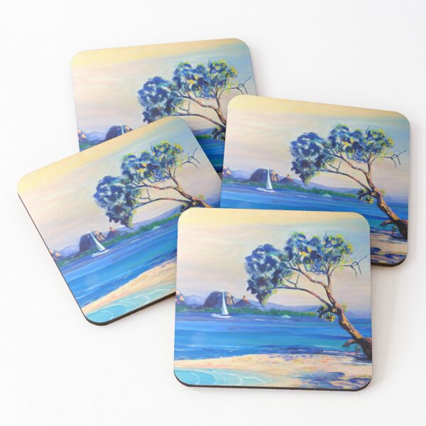 Item preview, Bribie Island  across Pumicestone Passage designed and sold by ginnymac.