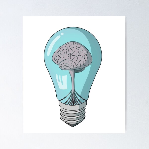 Item preview, Brain Lightbulb designed and sold by BundaBear.