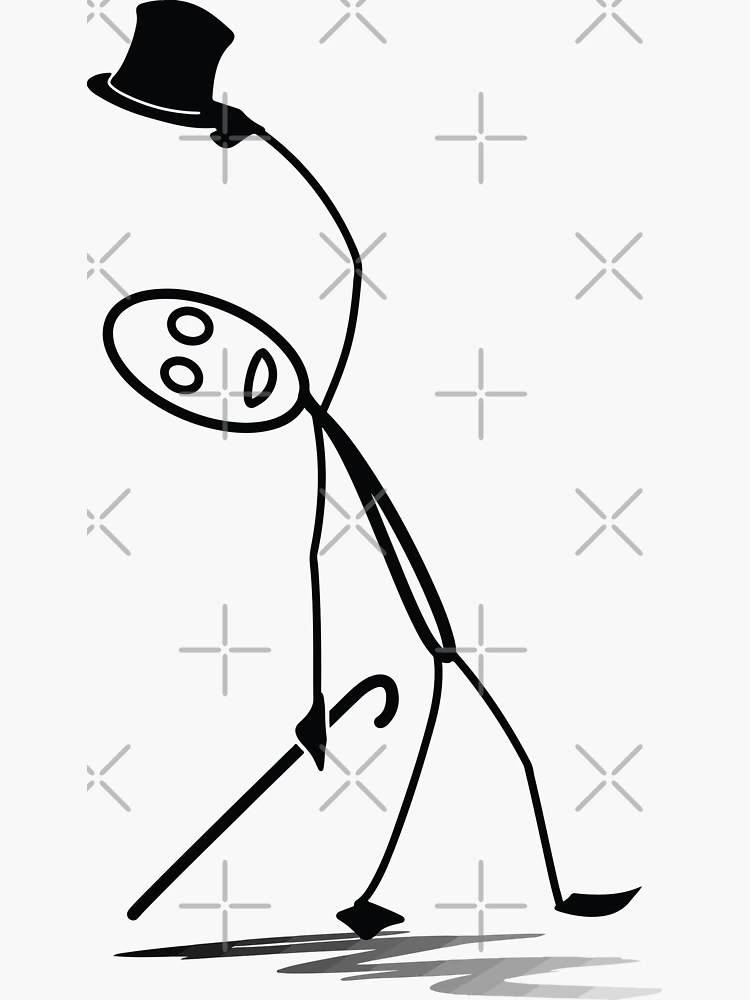 Stick Man Dance Sticker for iOS & Android