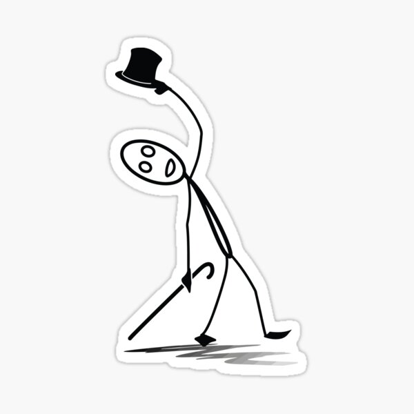 Stick Man Dancing Stickers for Sale