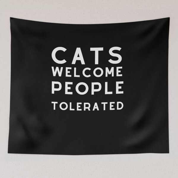 Item preview,  cats Welcome People Tolerated  designed and sold by RanirO.