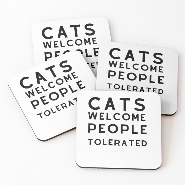Item preview, cats Welcome People Tolerated  designed and sold by RanirO.