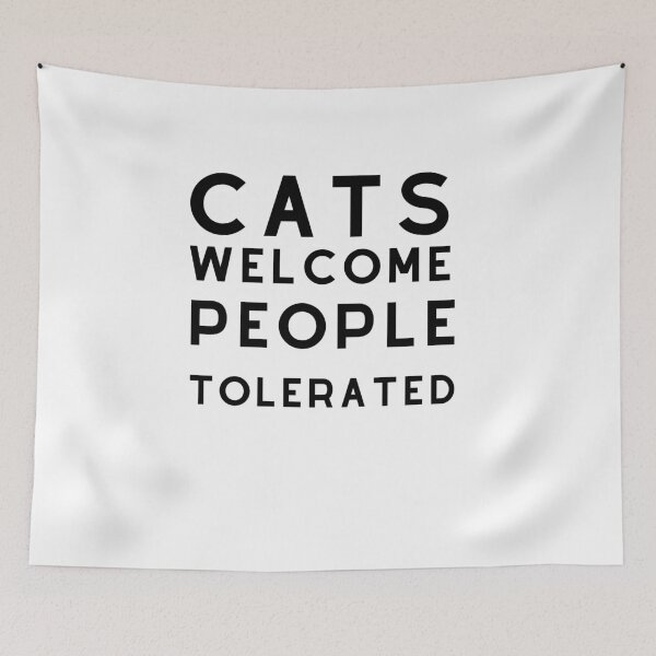 Item preview, cats Welcome People Tolerated  designed and sold by RanirO.