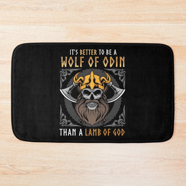 Item preview, Better To Be A Wolf Of Odin Than A Lamb Of God Pun designed and sold by perfectpresents.