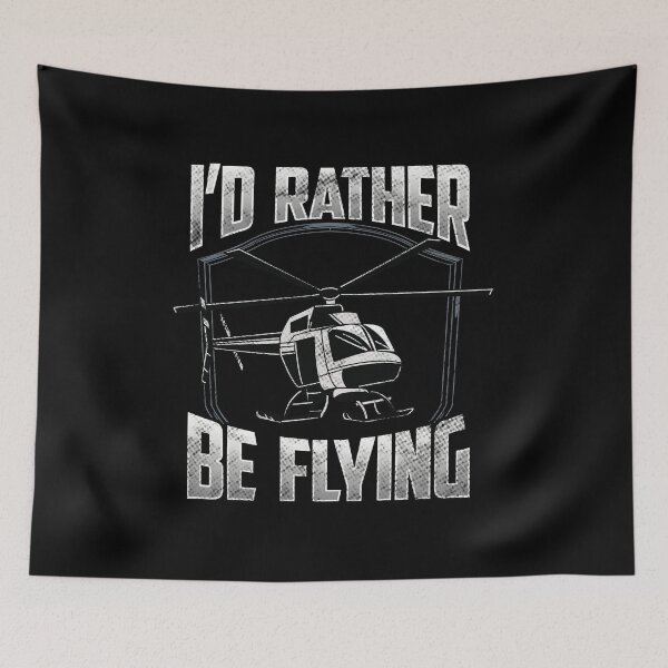 Item preview, I'd Rather Be Flying Helicopter Pilot License Pun designed and sold by perfectpresents.