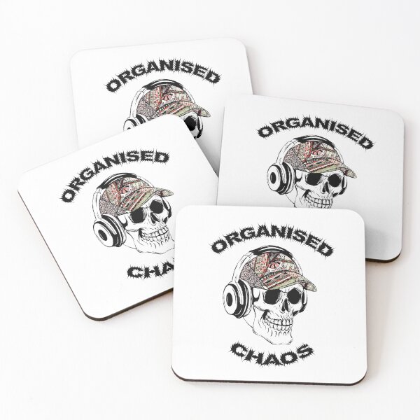 Item preview, Organised Chaos patch DJ punk skull design designed and sold by Organised  Chaos.