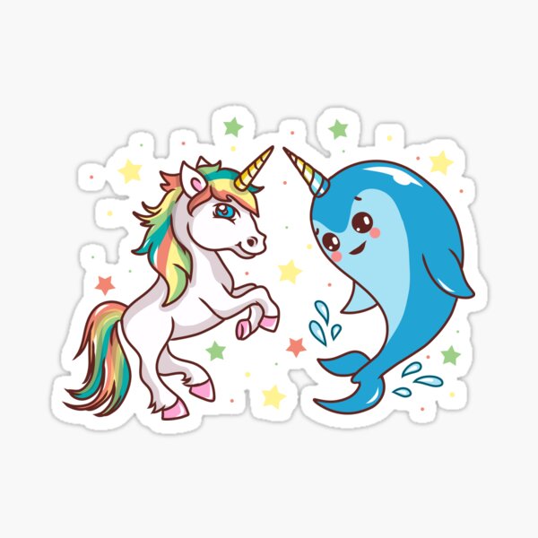 Narwhal and Friends, Emoji Tween Print, Pre-teen Girls, Unicorns