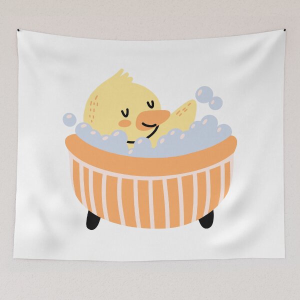 Item preview, Cute Duck Taking Bubble Bath designed and sold by Cute Bunny.