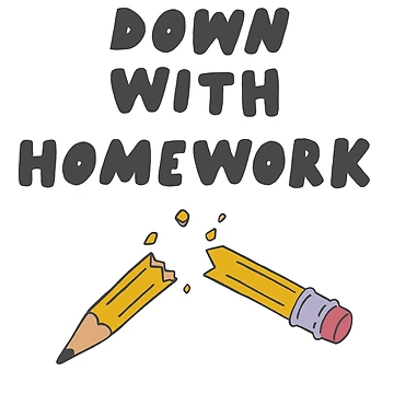 Artwork thumbnail, Down With Homework by Tsudo