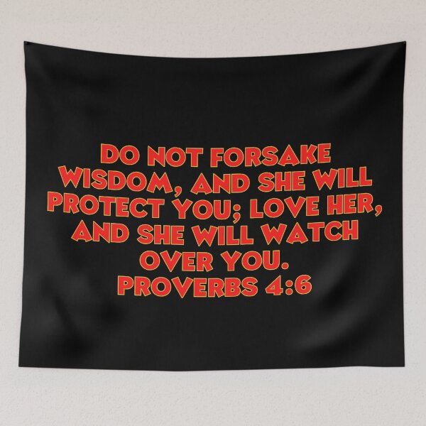 Item preview, Bible Verse Proverbs 4:6 designed and sold by Prayingwarrior.