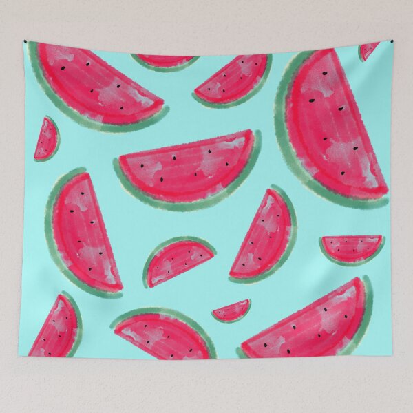 Item preview, Watermelons (aqua blue background) designed and sold by ojasha.