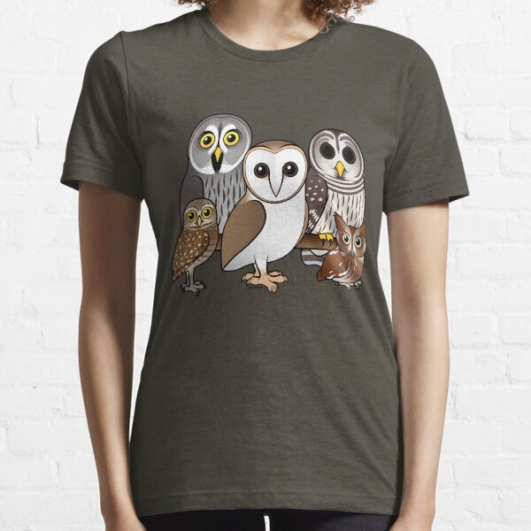 Five Cute Owls by Birdorable Essential T-Shirt
