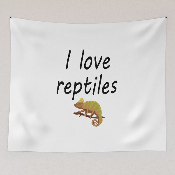 Item preview,  Fuuny animal I love reptiles gift idea for lovers reptiles, snakes, lizard  designed and sold by Mac Store.
