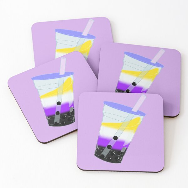 Item preview, Non Binary Bubble Tea designed and sold by KazsStickerShop.