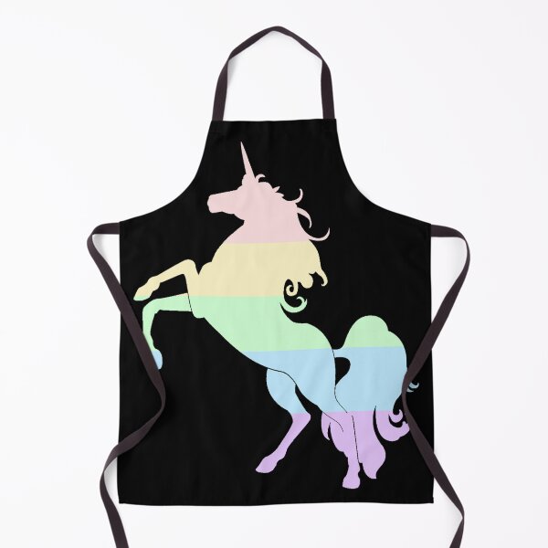 Item preview, Pastel Unicorn on Dark Solid Plain Black - Gift For Unicorn Lovers designed and sold by Sajuade.