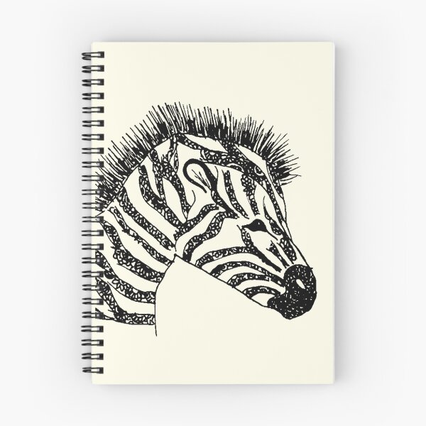 Item preview, zebra designed and sold by thedoodlejournal shop.