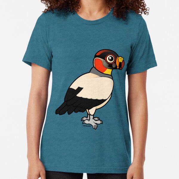 Cute King Vulture by Birdorable Tri-blend T-Shirt