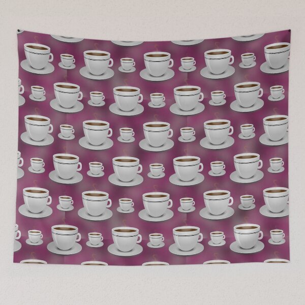 Item preview, Cute coffee design, cup of coffee seamless pattern designed and sold by docferds.