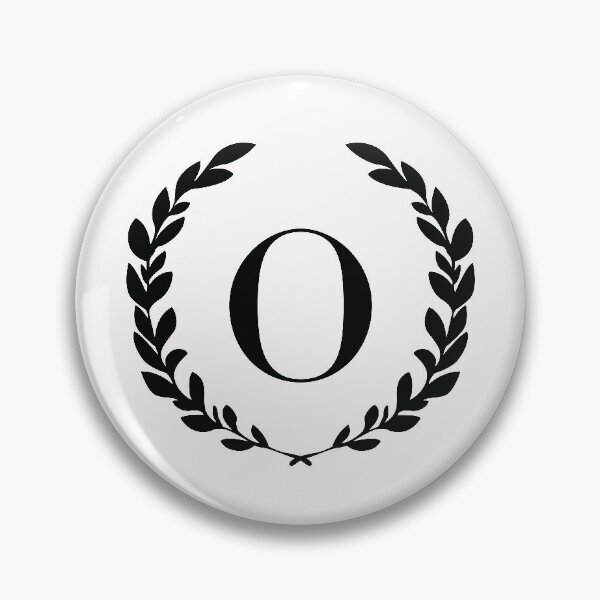 Item preview, Letter O, Laurel wreath monogram O, Initial O, Laurel frame with letter O designed and sold by KateBilous.