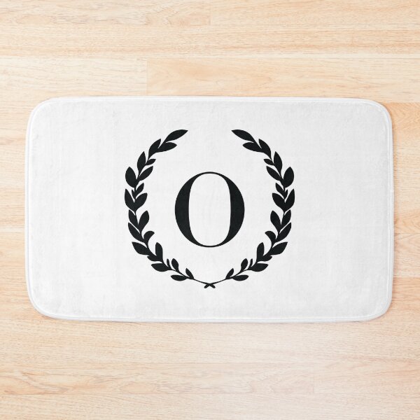 Item preview, Letter O, Laurel wreath monogram O, Initial O, Laurel frame with letter O designed and sold by KateBilous.