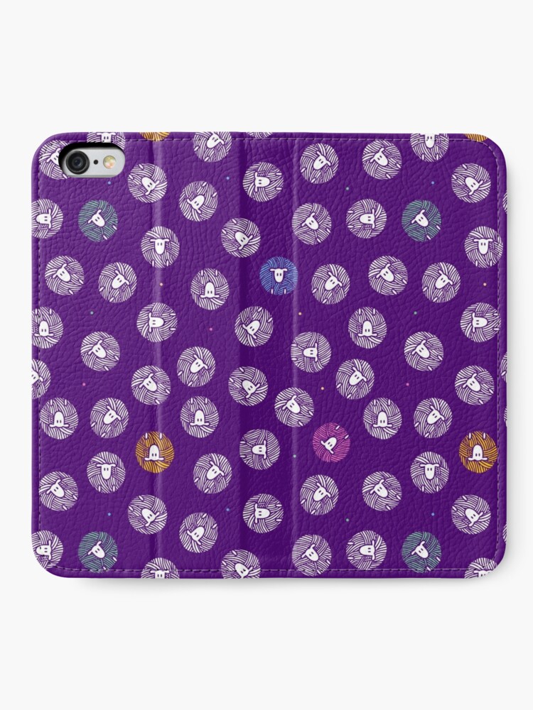 Alternate view of Ditsy Yarn Ball Sheep iPhone Wallet