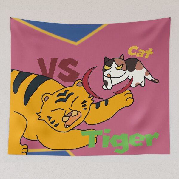 Item preview, Cat vs Tiger designed and sold by OTTCat.
