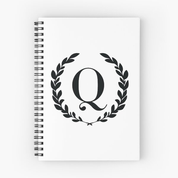 Item preview, Letter Q, Laurel wreath monogram Q, Initial Q, Laurel frame with letter Q designed and sold by KateBilous.