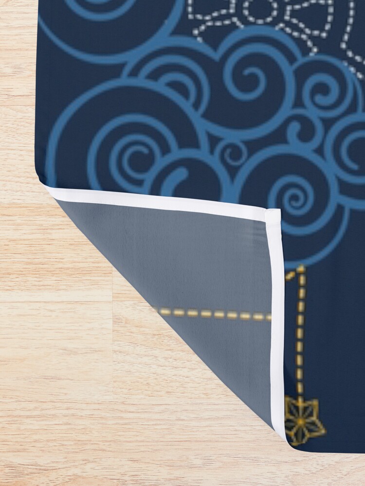 Alternate view of Nautical Skies Shower Curtain