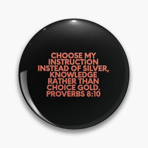 Item preview, Bible Verse Proverbs 8:10 designed and sold by Prayingwarrior.