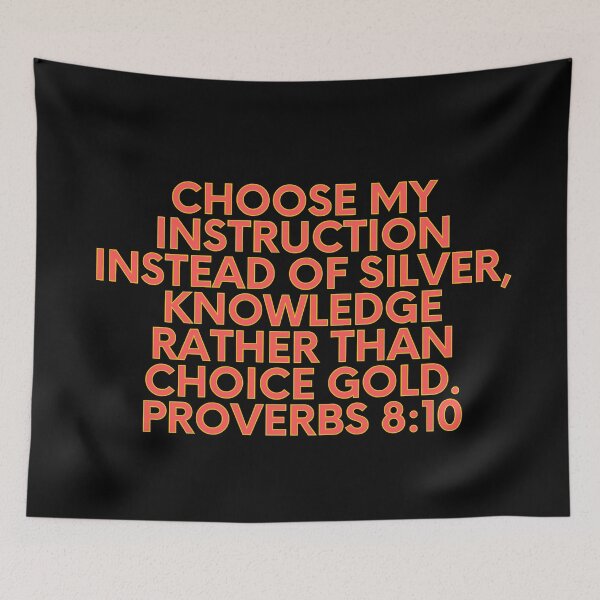 Item preview, Bible Verse Proverbs 8:10 designed and sold by Prayingwarrior.