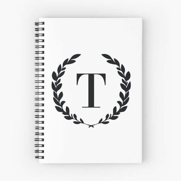 Item preview, Letter T, Laurel wreath monogram T, Initial T, Laurel frame with letter T designed and sold by KateBilous.