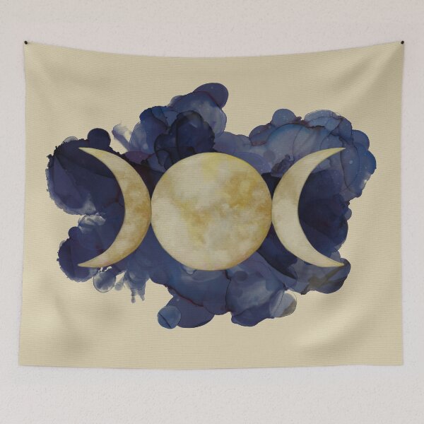 Item preview, Triple Moon - Watercolor designed and sold by k9printart.
