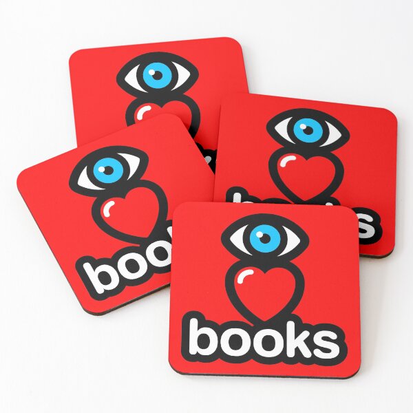 Item preview, i love books (red - vertical) designed and sold by MisterSquid.