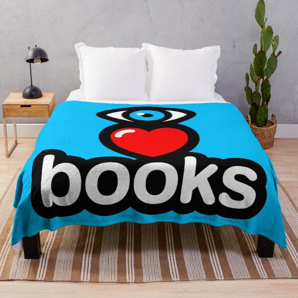 Item preview, i love books (blue - vertical) designed and sold by MisterSquid.