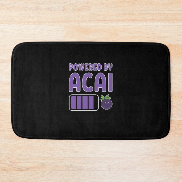 Item preview, Powered By Acai Fruit Bowl Vegan Food Superfood designed and sold by ColorDreamer.