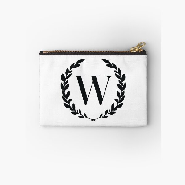 Item preview, Letter W, Laurel wreath monogram W, Initial W, Laurel frame with letter W designed and sold by KateBilous.