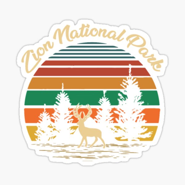 Vista previa del artículo con la obra «Camiseta americana vintage del Parque Nacional Zion», diseñado y vendido por Clavitaps.