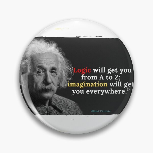 Item preview, Albert Einstein - “Logic will get you from A to Z; imagination will get you everywhere.” designed and sold by ajaysandhu956.