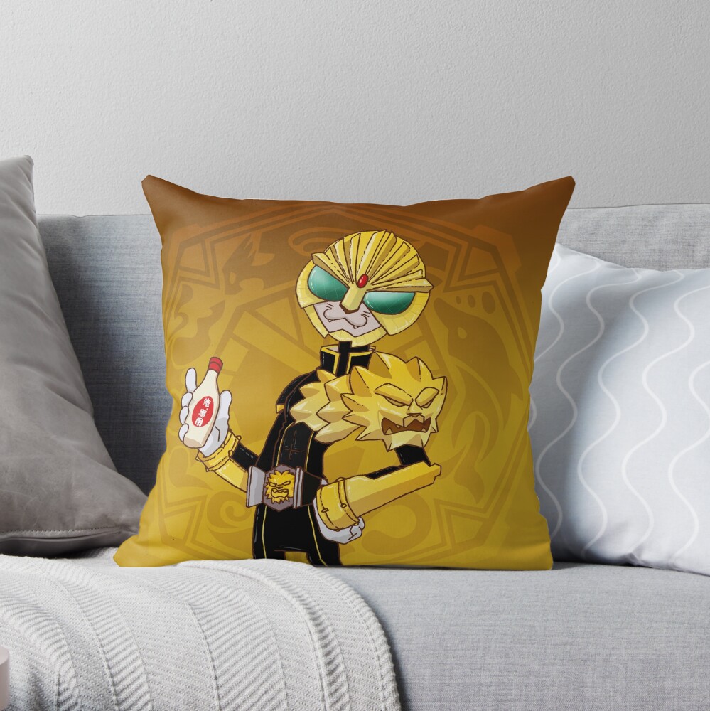 It's LUNCHTIME!!!! Kamen Rider Beast Throw Pillow