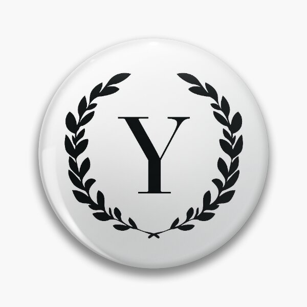 Item preview, Letter Y, Laurel wreath monogram Y, Initial Y, Laurel frame with letter Y designed and sold by KateBilous.