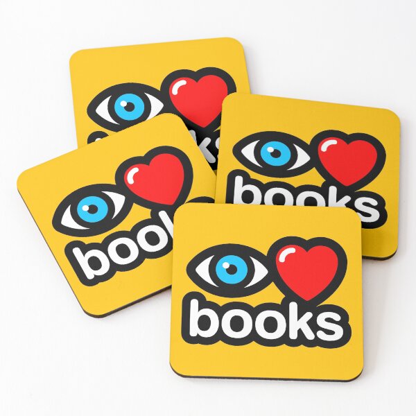 Item preview, i love books (yellow - vertical) designed and sold by MisterSquid.