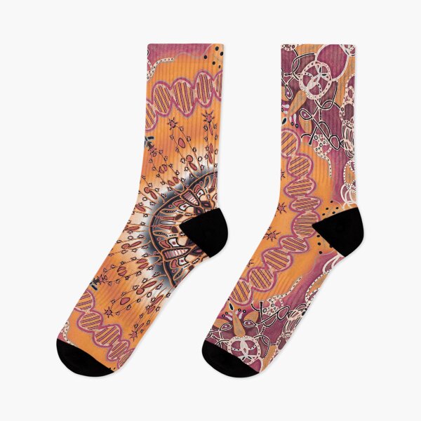 Item preview, Surreal DNA and unicellular organism, orange version designed and sold by Osher-BioArt.